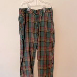 Baggy plaid straight leg pants from shein